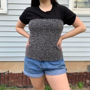 snake skin patterned tub top //Brand: Apostrophe (stretch) // size: large